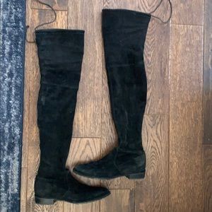 Stuart Weitzman Black OTK Boots 6.5